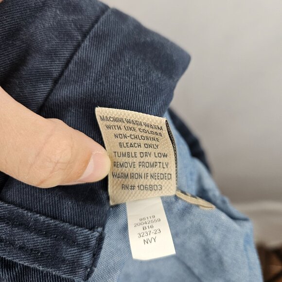 Duluth Trading Co. Men 100% Cotton Pants blue Slacks Size 34x30 - Picture 4 of 4